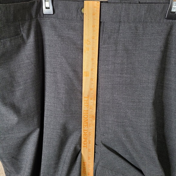 Sansabelt Pants Mens 58 (54x30) Gray Wool Blend Elastic Waist Flat Front Trouser - Picture 6 of 12